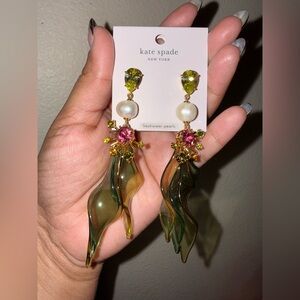 Kate Spade rooftop garden statement earrings